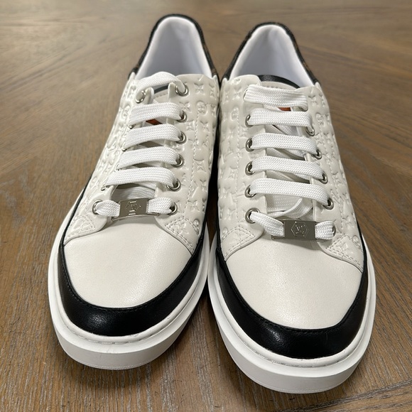 Louis Vuitton shoes Cream black brown Sz 8.5 US / Sz 42 EU - Picture 2 of 5